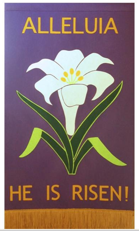 felt Easter banner