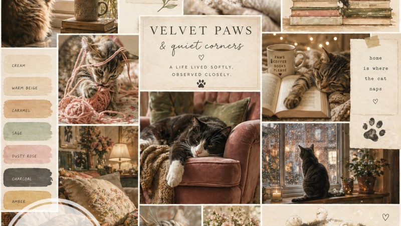 Inspiration Tuesday – Velvet Paws & Quiet Corners  (Abbie Shores Essays)