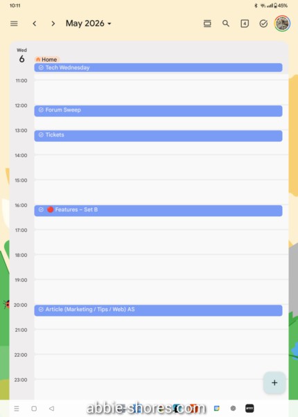 Mapping Your Week With Google Calendar  (Abbie Shores Essays)