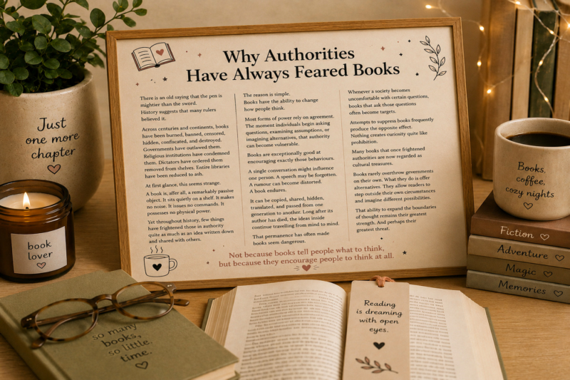 Why Authorities Have Always Feared Books  (Abbie Shores Essays)